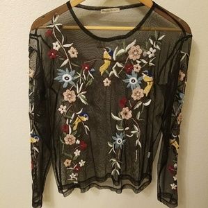 Embroidered top